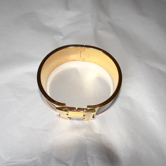 Hermes Clic Clac H Enamel Bracelet Black - Picture 10 of 12